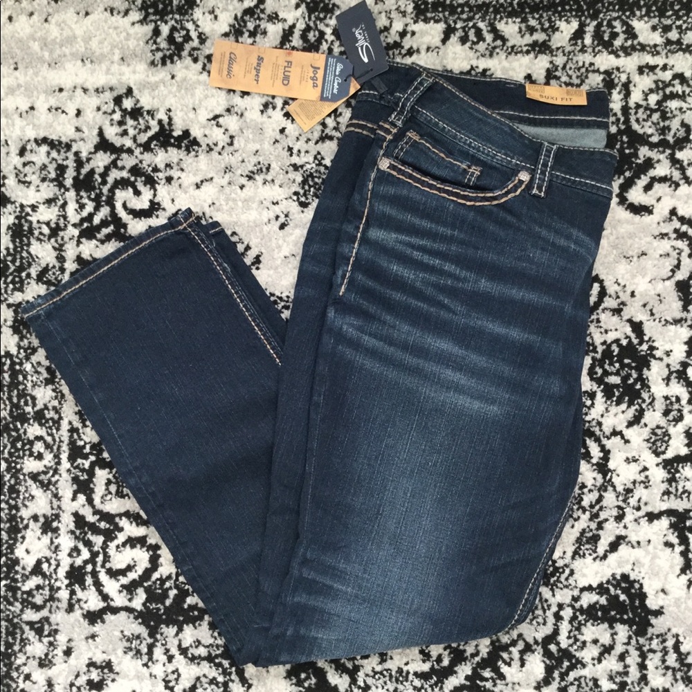 Silver Jeans Suki Mid Straight  20W/32L